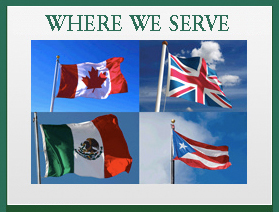 Canada, Great Britain, Mexico, Puerto Rico